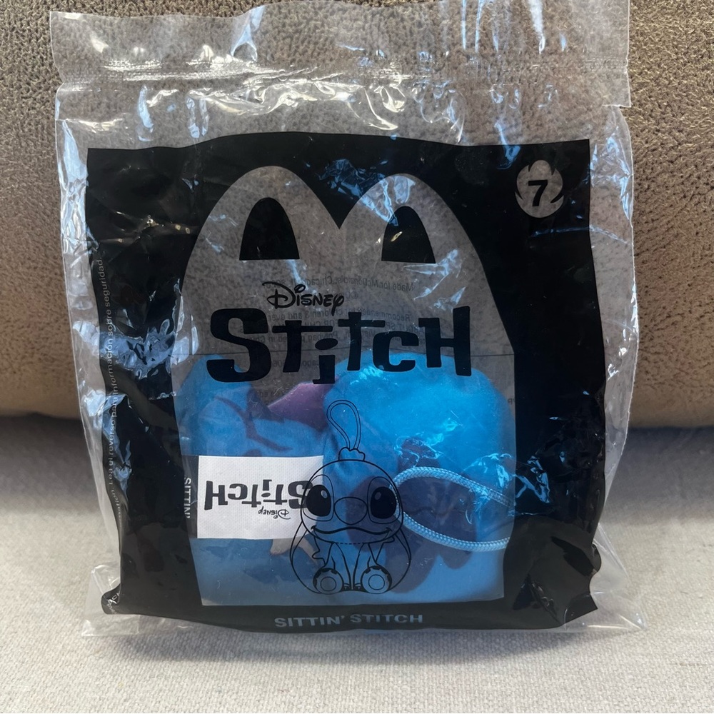 Disney Sittin’ Stitch Plush Toy - 2022 McDonalds Happy Meal Toy